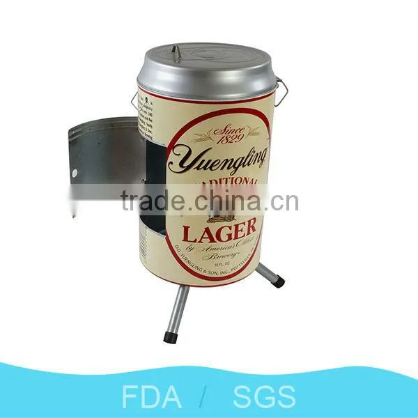 Multicolored Metal Large Round Indoor Outdoor Charcoal Beer Bottle Grill photo-4