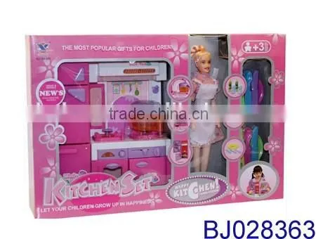 Funny Mini Sewing Machine Tool Toy With Doll Girl Set photo-4
