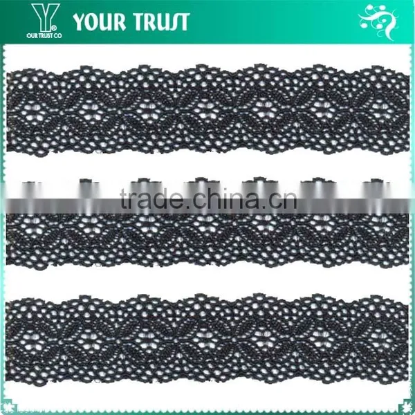 Width 2.1 Centimeter White Stretch Tape Trim Spandex Jacquard Elastic Lace photo-4