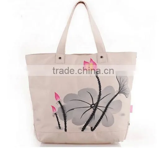 New Arrival Vintage Heavy Canvas Tote Bag Beach Cotton Bag photo-6
