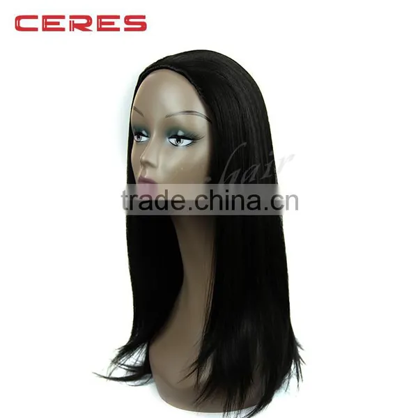 no Tangling no Shedding Virgin Indian Remy Full Lace Wig, Cheap Yaki Wave Full Lace Wig photo-3