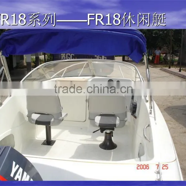 UF18 Fiberglass High Speed Small Cabin Outboard Engine Yacht Quality Choice Most Popular photo-4
