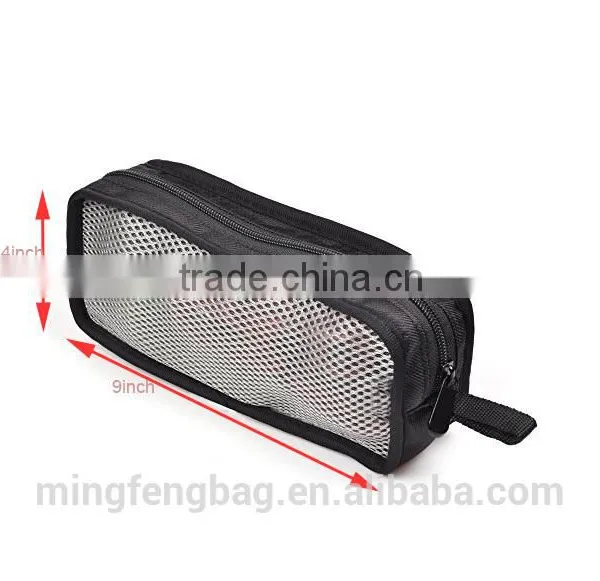 Travel Organizer Carrying Zipper Mesh Case for Laptop Bluetooth Transmitter Line Cable photo-2
