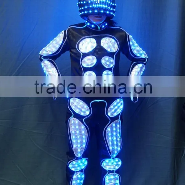Wireless DMX512 Tron Dance Performance LED Costume Suit photo-4