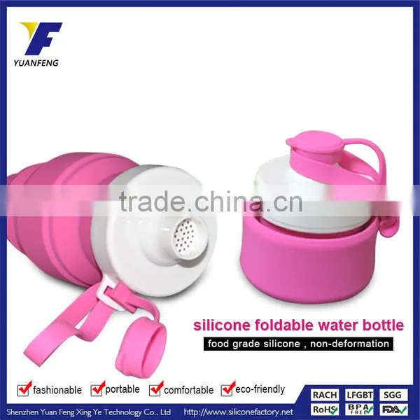 BPA Free Silicone Sports Water Bottle Wholesale photo-4