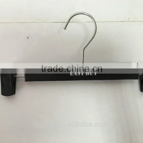 Plastic Hanger With Two Clips