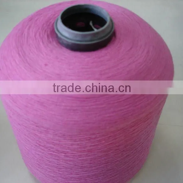 100% POLY PINK COLOR SPUN YARN 30S/3