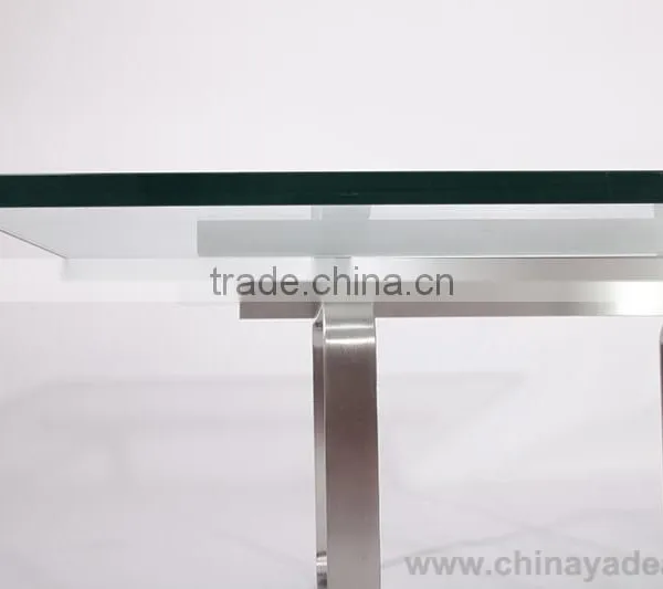 Luxury Furniture Office Furniture Stainless Steel Legs Glass Furniture photo-5