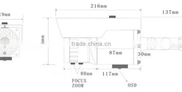 2.8-12mm Varifocal Lens Ccd 700TVL Osd ATR Wdr Camera photo-4