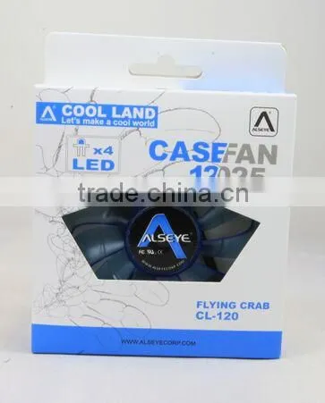 Alseye CA601w Manufacture 120*120*25mm 12v Led Light Case Cooling Fan photo-4