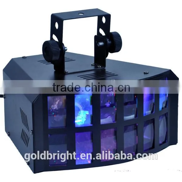 Sound Active Auto Dual Derby 4x3w RGBA LED Disco Stage Effects photo-2