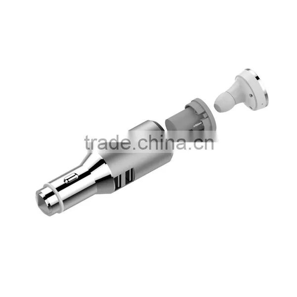Dual Port USB Car Charge With Bluetooth Earphone photo-4