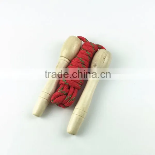 White Cotton Rope Wood Handle Jumping Rope /skipping Rope photo-3
