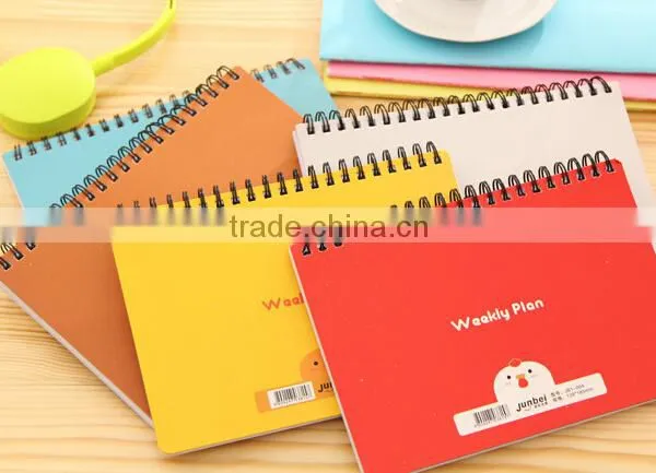 School Diary Notebook Paper Spiral Novelty Notepad Journal Planner Day Scheduler Mini Cute Notebook Stationery 2016 photo-3
