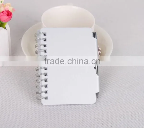 Custom Pocket Aluminum Notepad High Quality Spiral Bound Note Book Printing photo-4