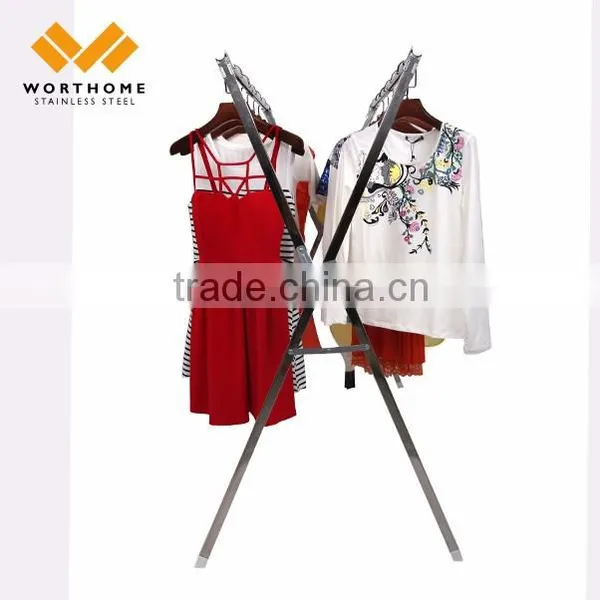 Hanging X Type Vertical Flexible Folding Automatic Clothes Drying Rack photo-4