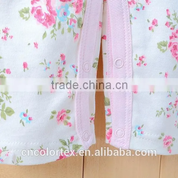 China Wholesale Long Sleeve Girls Romper 2pcs Set Overall + Bib Cotton Baby Wear photo-4
