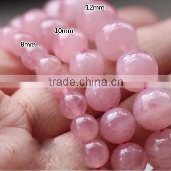 Natural Charming Rose Quartz Crystal Beads Bracelet Wholesale photo-3