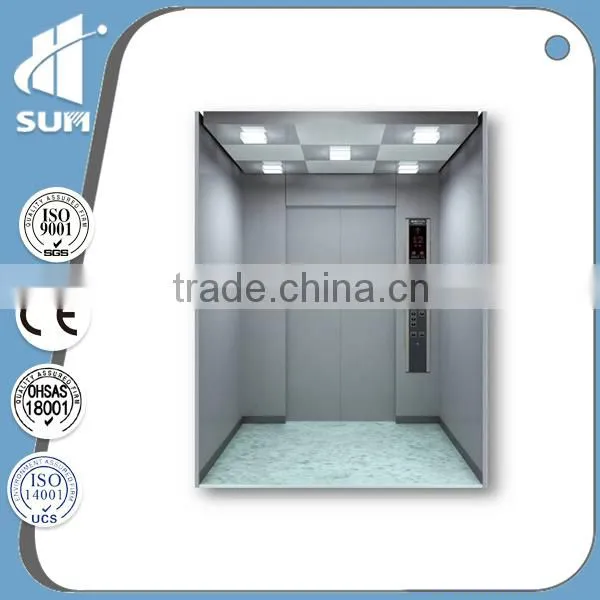 CE Approved Capacity 630-1600kg Elevator Cabin Decoration photo-3