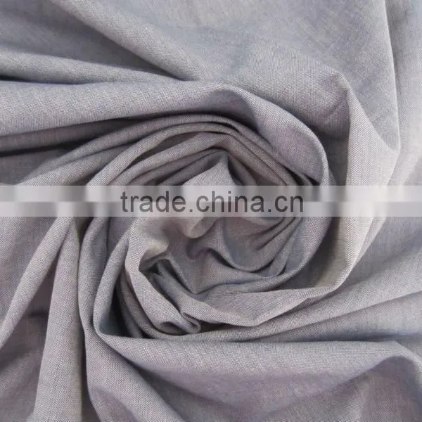 100% Cotton Yarn Dyed Chambray Fabric
