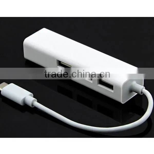 USB-C to 3-Port USB 3.0 Hub With Ethernet Adapter for USB Type-C Device photo-5