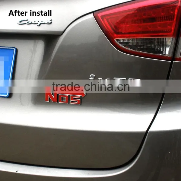 ABS Chrome Auto Emblems Car Logo Letter Sign photo-5