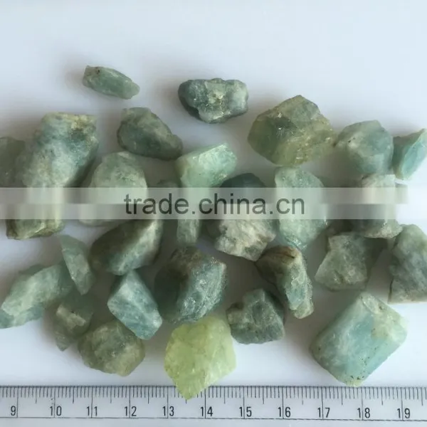 Natural Aquamarine Green Blue Raw Rough Loose Gemstones photo-2