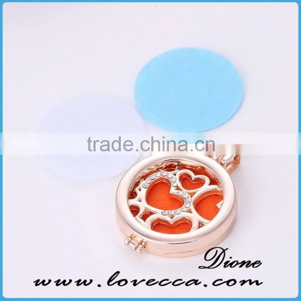 Stailess Steel Girl Perfume Locket Pendant Aroma Essential Oil Diffuser Locket Necklace photo-5