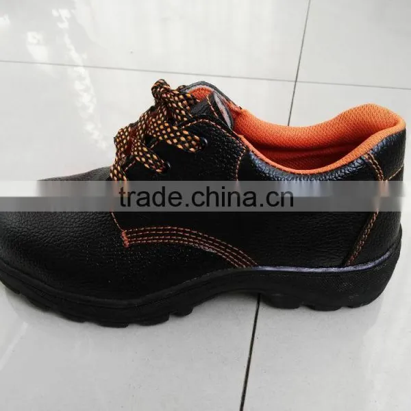 Pu Sole Leather Safety Shoes Metal Toe Cap Gaomi photo-6