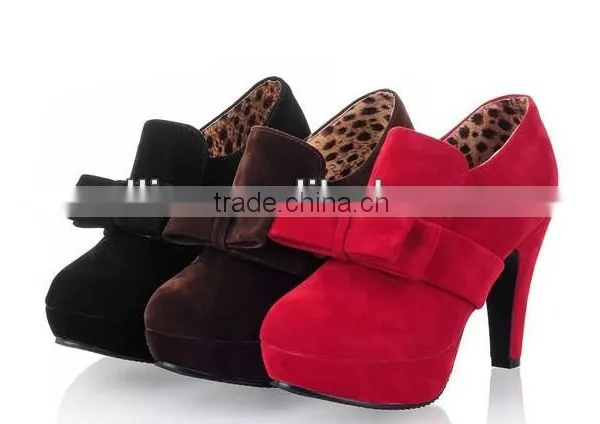 Lace up High Heel Ankle Boots Big Size Oullis CP6561