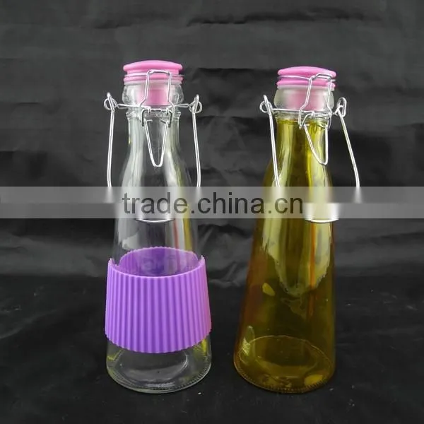 500ml Liquid Glass Bottle With Clip Lid photo-2