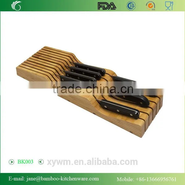 Totally BambooIn-Drawer Bamboo Knife Block or Holder photo-2