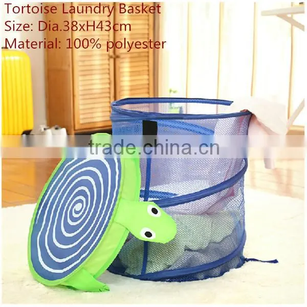 Mesh Pop-up Basket for With Cover for Laundry, Storage photo-4