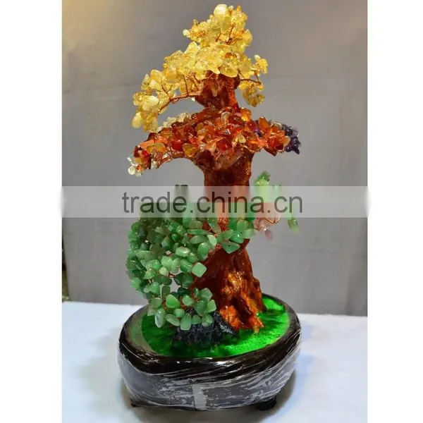 New Fashion Quartz Stone Crystal Sculpture Tree Shape photo-3