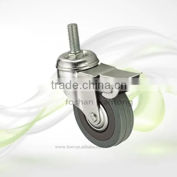 Ball Bearing Hot Sale Medium Duty Fixed Caster Wheel For Furniture photo-3