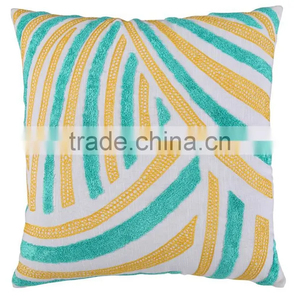 Wholesale Cotton Linen Towel Embroidered Cushion Cover Indian Manufacturer Bulk Order Cushion Covers photo-2