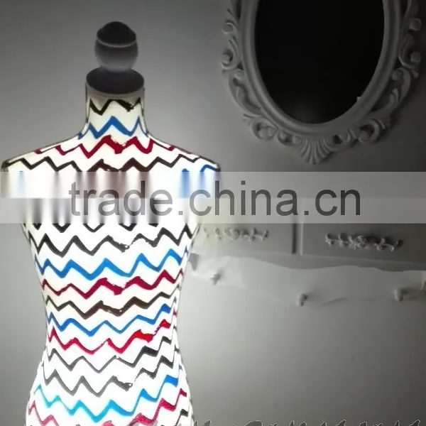 Wave Printing Elastic Fabric Female Mannequin photo-3