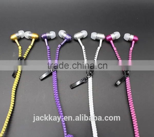 New Products 2016 Free Samples Mobile Sport Earphone & Headphone, Zipper Headphone in Ear Earphone for IPhone/for Android Phones photo-4