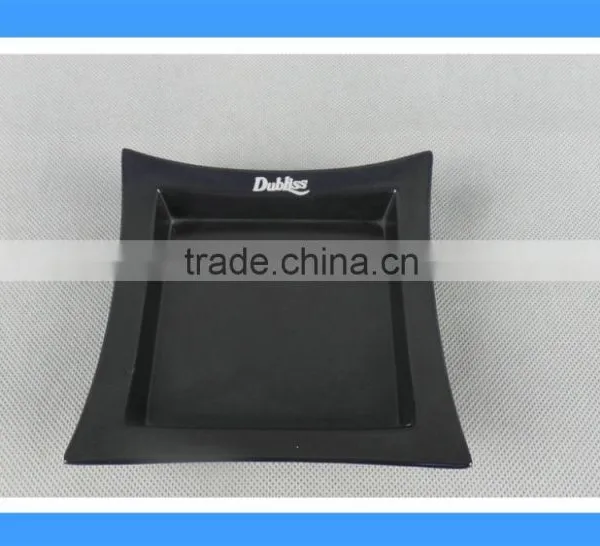 DCA009156 Cheap Price Black Melamine Square Ashtray,cigarette Plastic Ashtray photo-2