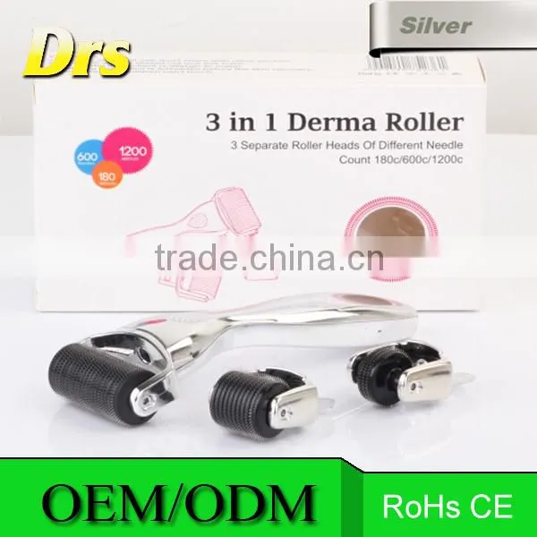 3 in 1 Replaceable Derma Roller Pen Kit Microneedle Set Anti Aging Skin Care photo-3