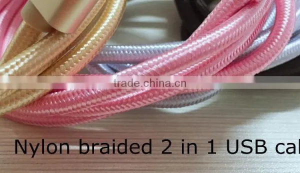 Hot Saling 2 in 1 USB Data Transfe Cable 2016 New Hot Products photo-6