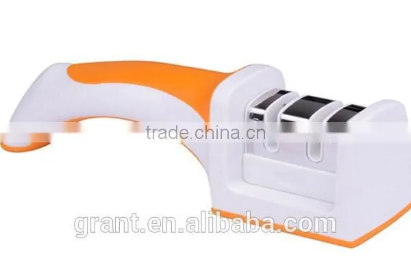 Deluxe Kitchen Knife Sharpener With Soft Grip Handle photo-3