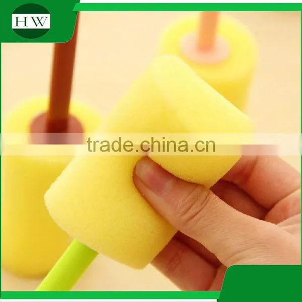 Kitchen Cartoon Plastic Sponge Long Handle Hanging Tableware Water Cup Bottle Clean Cleaning Brush photo-5