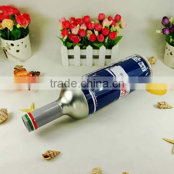 Empty Metal Packing Fancy Gift Round Wine Bottle Tin Box photo-4