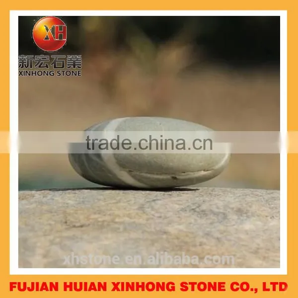 Gray Unpolished Pebble Stone,natural Pebble Stone for Indoor Deco photo-2