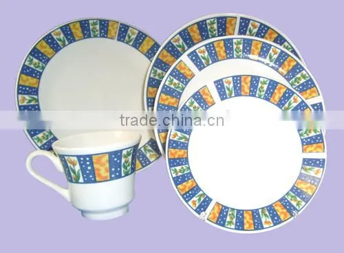 20pcs Porcelain Dinner Plate With Decal Printing 20pcs Dinnerware Sets photo-3