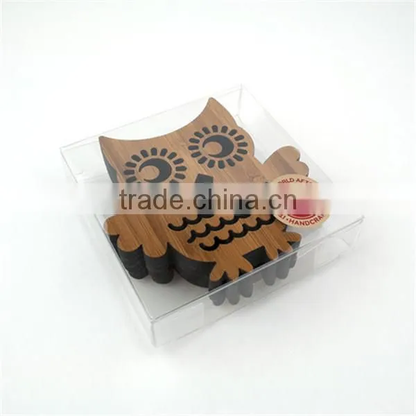 Fancy Laser Engrave Custom Decor Wood Coaster Wholesale photo-4