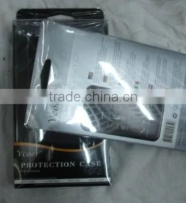 Customized Black Paper Cell Phone Packaging Box Wholesale, Pvc Packaging Box photo-2