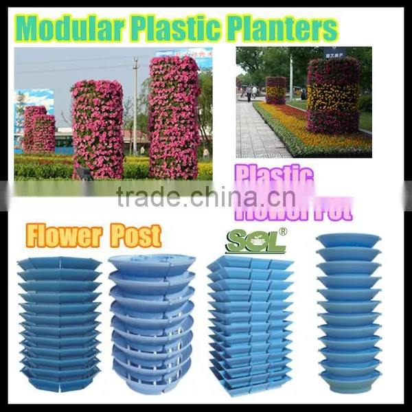 1m Outdoor Plastic Flower Pot Christmas Decor Hanging Flower Pot photo-3