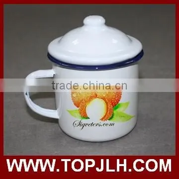Old Fashion Portable Dye Sublimation Enamel Mugs Happy Camping photo-5